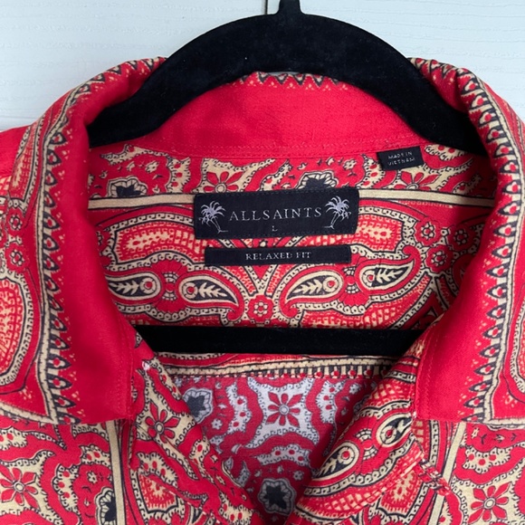 Allsaints Sinaloa SS Shirt - Size Large - Picture 3 of 11
